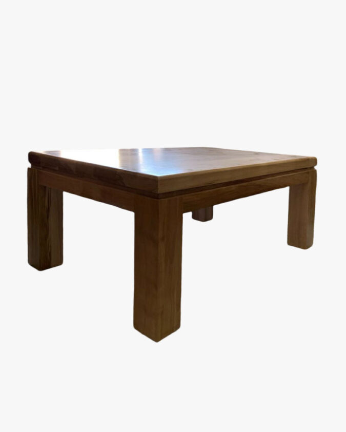 Mesa de centro de madera de lenga en color café – diseño elegante y funcional