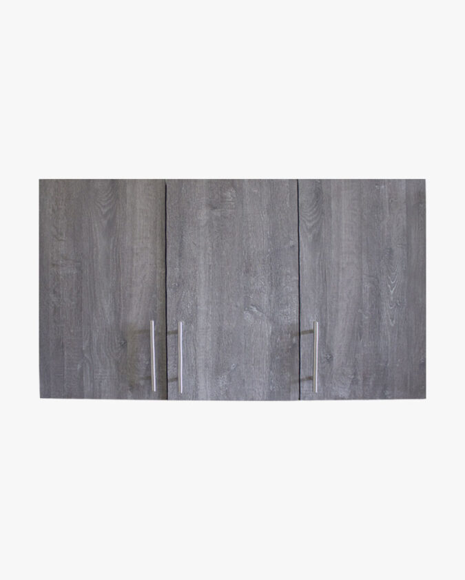 Mueble de cocina colgante de 104 cm con 3 puertas y repisas interiores en melamina blanca