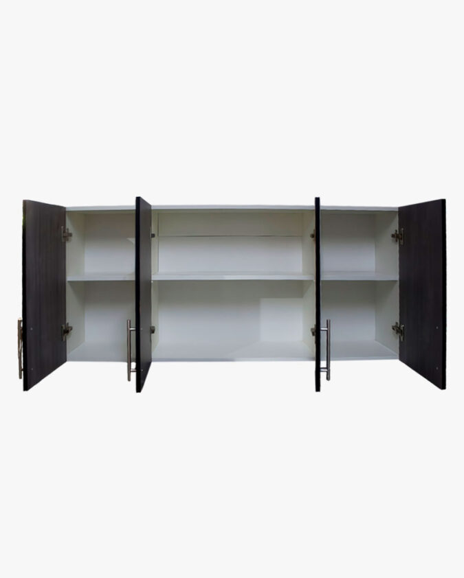 Mueble colgante de cocina 4 puertas en melamina color blanco liso