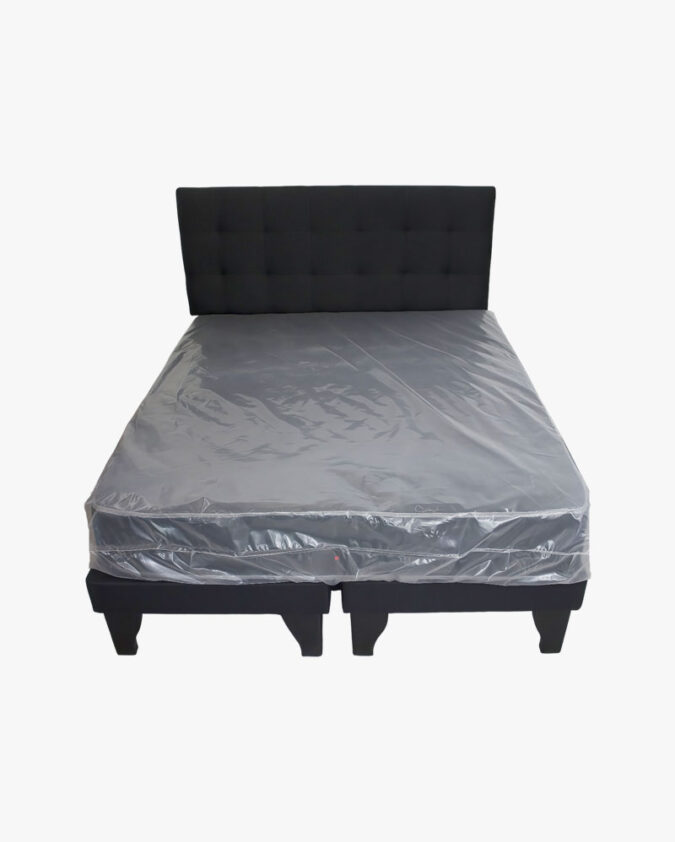 Promoción pack cama 2 plazas con respaldo Sleepwell y colchón Basic